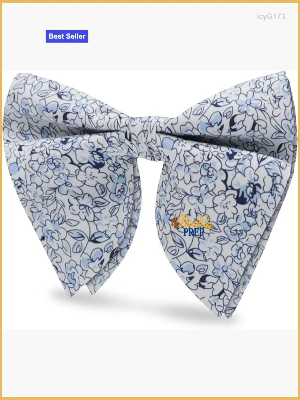 Oversized Pre-Tied Cotton Bow Tie Floral Pattern Wedding Party Casual